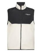 Contrast Fleece Waistcoat Vest White Lindbergh