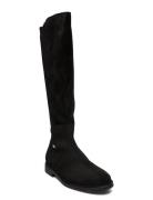 Tommy Essentials Longboot Lange Støvler Black Tommy Hilfiger