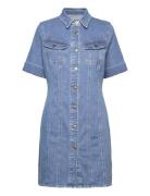 Rider Shirt Dress Kort Kjole Blue Lee Jeans