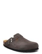 Sl Olivier Suede Grey Slippers Hjemmesko Grey Scholl
