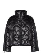 Slfmika Short Quilted Jacket Foret Jakke Black Selected Femme