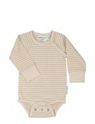 Baby Body L.s Classic Bodies Long-sleeved Beige Geggamoja