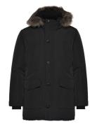 Everest Faux Fur Hooded Parka Parka Jakke Black Superdry