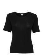 Bamboo - T-Shirt With Short Sleeve Top Black Lady Avenue