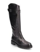 Th Monochromatic Long Bikerboot Lange Støvler Black Tommy Hilfiger