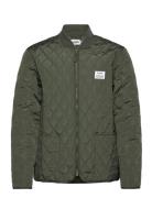 Quilted Zip Jacket Quiltet Jakke Green Resteröds