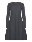 Cecilie Merino Dress Kort Kjole Grey Ella&il