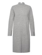 Yasemilie Ls High Neck Knit Dress S.noos Kort Kjole Grey YAS