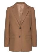 Bs Laure Regular Fit Coat Uldjakke Jakke Brown Bruun & Stengade