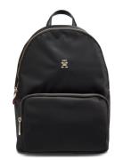 Poppy Th Backpack Rygsæk Taske Black Tommy Hilfiger