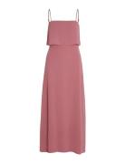 Vimilina Strap Maxi Dress - Noos Maxikjole Festkjole Pink Vila