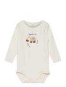 Nbmbevan Ls Body Box Bodies Long-sleeved Cream Name It