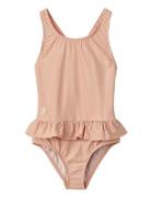 Amara Stripe Swimsuit Badedragt Badetøj Pink Liewood