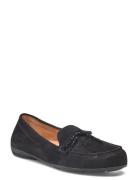 Moccasin Loafer Loafers Flade Sko Black Gabor