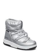 Mb M.boot We Jr Girl Low Nylon Wp Vinterstøvler Med Snøre Silver Moon ...