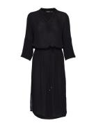 Slzaya Dress Knælang Kjole Black Soaked In Luxury