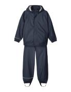 Nkndry Rain Set Noos Outerwear Rainwear Rainwear Sets Blue Name It