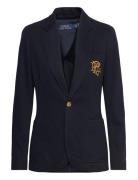 Double-Knit Jacquard Blazer Blazers Single Breasted Blazers Blue Polo ...