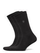 3Pk Daniel Bamboo Crew Underwear Socks Regular Socks Black Panos Empor...