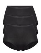 Decoy Maxi Brief, 3-Pack Gots Hipsters Undertøj Black Decoy