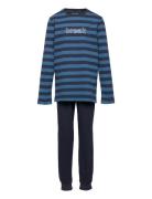 Boys Pyjama Long Pyjamassæt Navy Schiesser