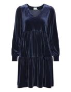 Kaursula Dress Knælang Kjole Navy Kaffe