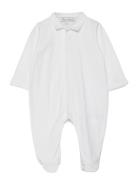 Linge D'antan Sleepsuit Pyjamas Sie Jumpsuit White Tartine Et Chocolat