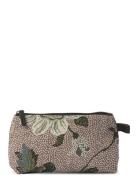 Cosmetic Bag Flower Linen : Small Toilettaske Pink Ceannis