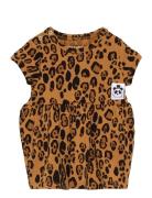 Basic Leopard Ss Dress Tencel™ Dresses & Skirts Dresses Casual Dresses...