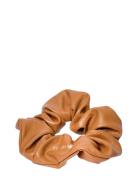 Vegan Scrunchie Accessories Hair Accessories Scrunchies Brown Corinne