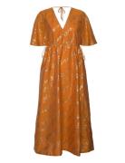 H Sty Dress Knælang Kjole Orange Second Female