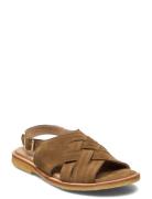 Sandals - Flat - Open Toe - Op Flade Sandaler Brown ANGULUS