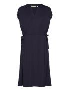 Kasialiw Maxi Dress Knælang Kjole Navy InWear