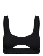 Sasha Crop Swimwear Bikinis Bikini Tops Bandeau Bikinitops Black Bond-...