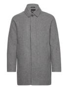 Flecked Wool Mac Uldfrakke Frakke Grey Lyle & Scott