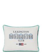 Beach Club Small Embroidered Organic Cotton Pillow Home Textiles Cushi...
