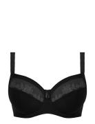 Illusion Uw Side Support Bra Lingerie Bras & Tops Wired Bras Black Fan...