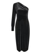 Kakelly Shoulder Dress Knælang Kjole Black Kaffe