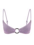 Ring Lissio Crop Swimwear Bikinis Bikini Tops Triangle Bikinitops Purp...