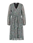 Dress Woven Knælang Kjole Green Gerry Weber