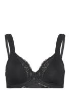 Modern Lace+Cotton W Lingerie Bras & Tops Full Cup Bras Black Triumph