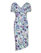 Dvf Havana Dress Knælang Kjole Blue Diane Von Furstenberg