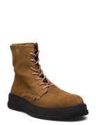 Th Everyday Core Suede Boot Snørestøvler Brown Tommy Hilfiger