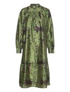 Vistorma L/S Midi Dress #8 Knælang Kjole Green Vila