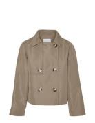 Vmzoa Trenchcoat Girl Skaljakke Outdoorjakke Beige Vero Moda Girl