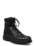 Tyler Leather Desert Boot Snørestøvler Black Les Deux