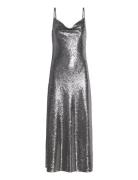 Hadley Sequin Dress Knælang Kjole Grey AllSaints