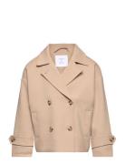 Jacket Trenchcoat Cropped Skaljakke Outdoorjakke Beige Lindex