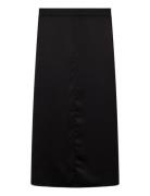 Zanna Skirt Knælang Nederdel Black Once Untold