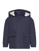 Hooded Water-Repellent Parka Parka Jakke Navy Mango